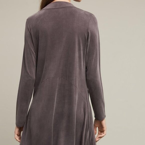 Anthropologie Dolan Left Coast Collection V Neck Dress Woman Size M Gray - Picture 2 of 9